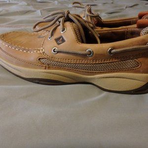 Like New Sperry Top Sider Mens 7M Leather Suede Shoes